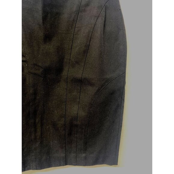 Banana Republic Womens Black Pencil Skirt Size 2 office mini Feminine Preppy - Picture 3 of 8